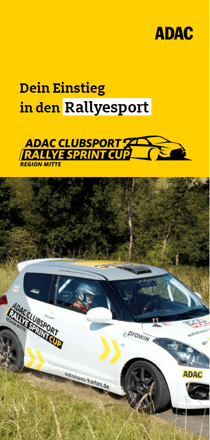 Motorsport im ADAC Nordrhein, Rallyesport und Sprint Cup Fahrzeuge.